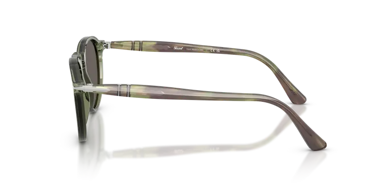 Persol Unisex PO3286S 1226B1 Occhiali da sole Acetato Verde Grigio Pantos Normale miniatura 3