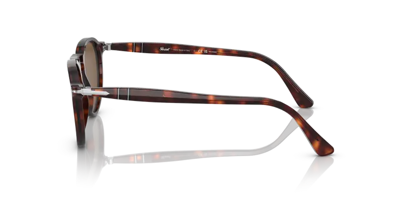 Persol Unisex PO3286S 24/57 Occhiali da sole Plastica Havana Marrone Pantos Polarizzata miniatura 3