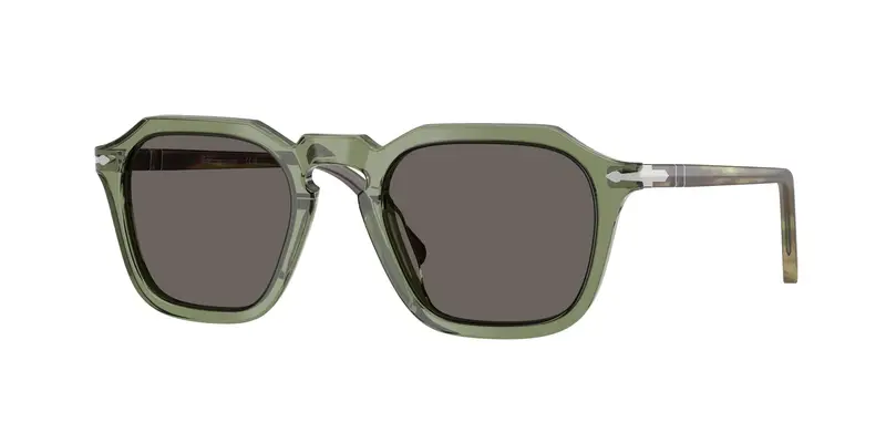 Persol Unisex PO3292S  1226B1 Occhiali da sole Acetato Verde Grigio Squadrata Normale