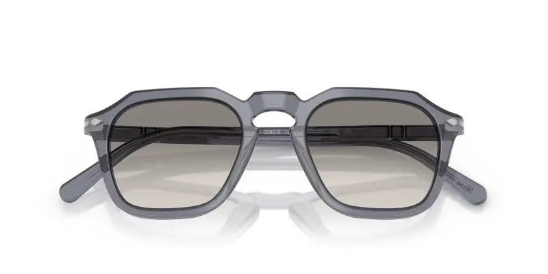 Unisex PO3292S 123932 Occhiali da sole Acetato Blu Grigio Squadrata Normale Sfumato miniatura 2