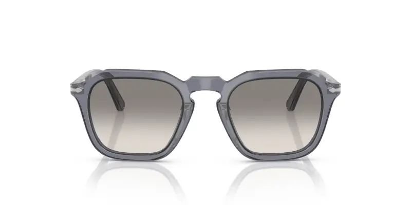 Unisex PO3292S 123932 Occhiali da sole Acetato Blu Grigio Squadrata Normale Sfumato miniatura 3