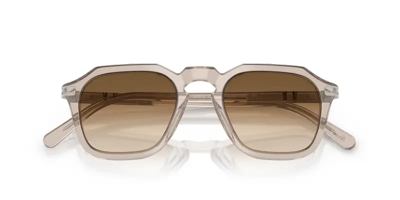 Unisex PO3292S 124051 Occhiali da sole Acetato Grigio Marrone Squadrata Normale Sfumato miniatura 2