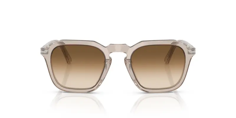 Unisex PO3292S 124051 Occhiali da sole Acetato Grigio Marrone Squadrata Normale Sfumato miniatura 3