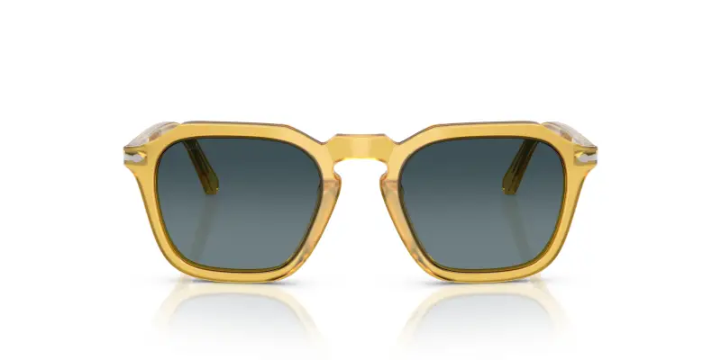 Unisex PO3292S 204/S3 Occhiali da sole Acetato Giallo Squadrata Polarizzata miniatura 3