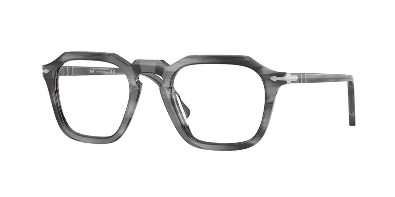 Persol Unisex PO3292V  1192 Montature da vista Acetato Grigio Trasparente Squadrata Normale