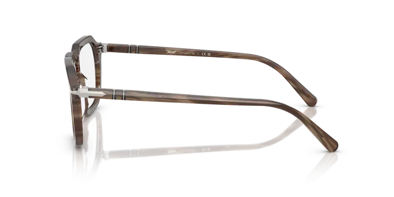 Persol Unisex PO3292V 1208 Montature da vista Acetato Tartaruga Trasparente Squadrata Normale miniatura 3