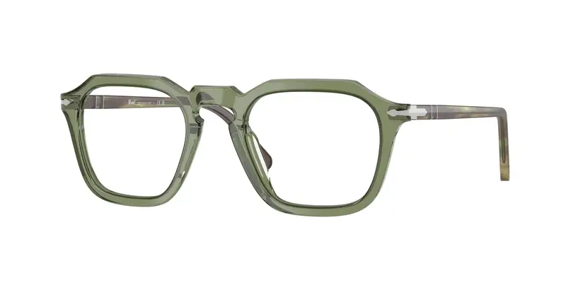 Persol Unisex PO3292V  1226 Montature da vista Acetato Verde Trasparente Squadrata Normale