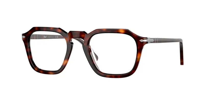 Persol Unisex PO3292V  24 Montature da vista Acetato Tartaruga Trasparente Squadrata Normale