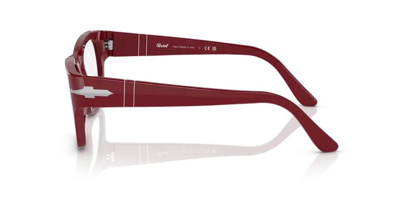 Persol Unisex PO3297V 1172 Montature da vista Plastica Bordeaux Squadrata miniatura 3