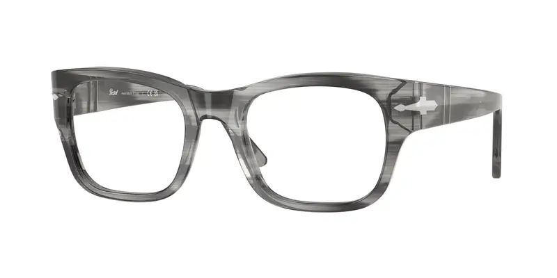 Persol Unisex PO3297V  1192 Montature da vista Acetato Grigio Trasparente Squadrata Normale