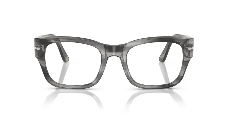 Unisex PO3297V 1192 Montature da vista Acetato Grigio Trasparente Squadrata Normale miniatura 3