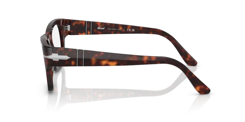 Persol Unisex PO3297V 24 Montature da vista Acetato Tartaruga Trasparente Squadrata Normale miniatura 3