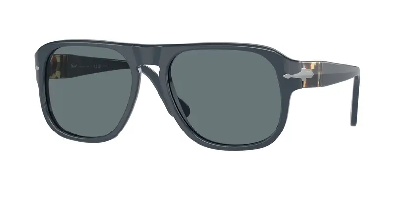 Persol Unisex PO3310S JEAN 11893R Occhiali da sole Acetato Blu Blu Squadrata Polarizzata