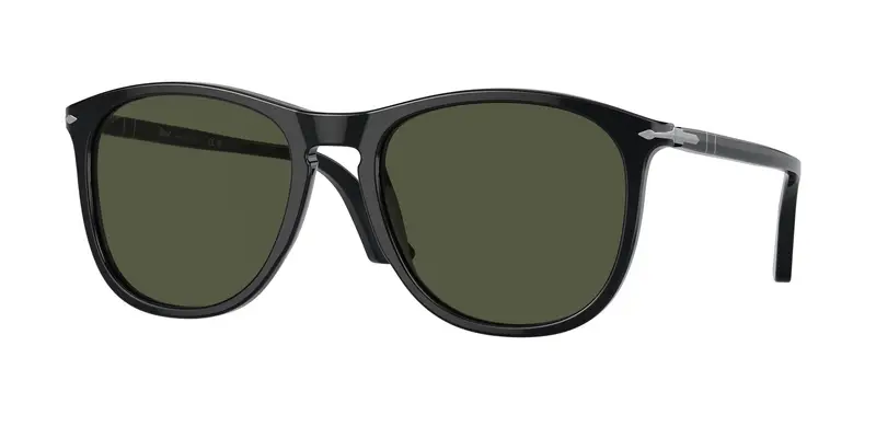 Persol Unisex PO3314S  95/31 Occhiali da sole Acetato Nero Verde Pillow Normale
