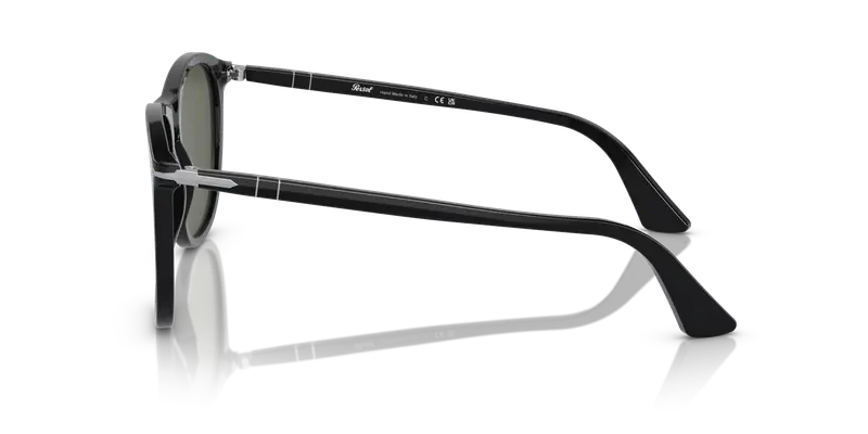 Persol Unisex PO3314S 95/31 Occhiali da sole Acetato Nero Verde Pillow Normale miniatura 3