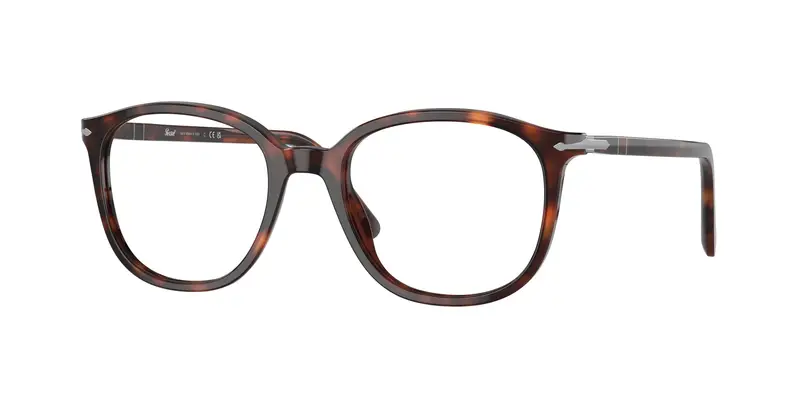 Persol Unisex PO3317V  24 Montature da vista Acetato Tartaruga Trasparente Pillow Normale