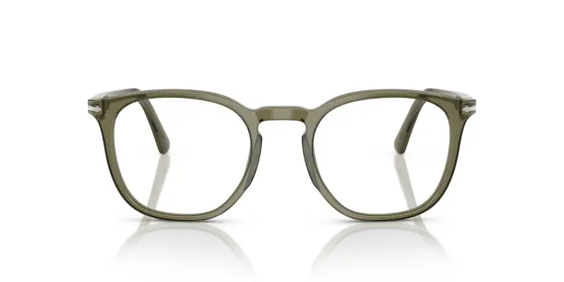 Unisex PO3318V 1142 Montature da vista Acetato Verde Trasparente Pantos Normale miniatura 3