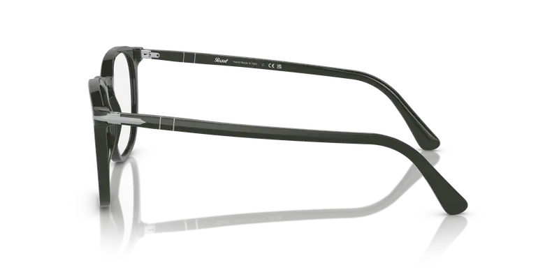 Persol Unisex PO3318V 1188 Montature da vista Acetato Verde Trasparente Pantos Normale miniatura 3