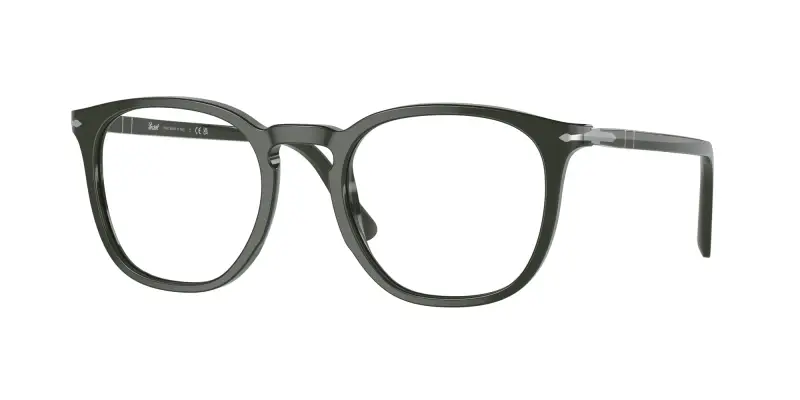 Unisex PO3318V 1188 Montature da vista Acetato Verde Trasparente Pantos Normale