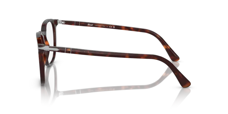 Persol Unisex PO3318V 24 Montature da vista Acetato Tartaruga Trasparente Pantos Normale miniatura 3