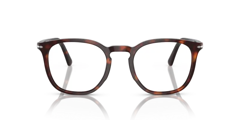 Persol Unisex PO3318V 24 Montature da vista Acetato Tartaruga Trasparente Pantos Normale miniatura 2
