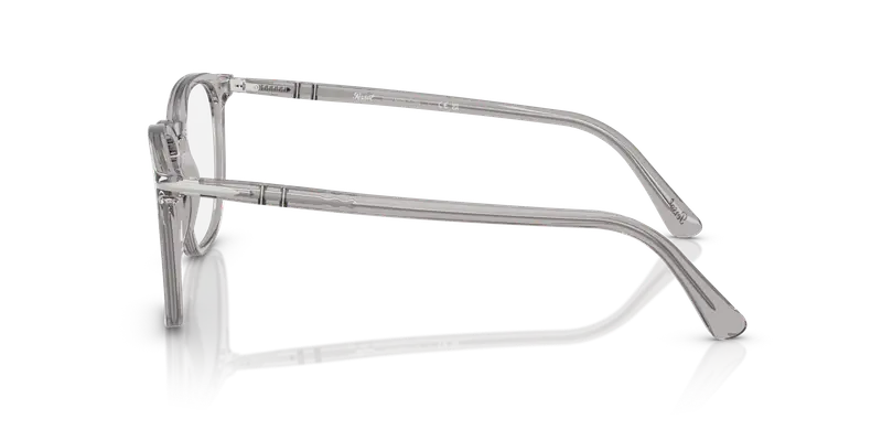 Persol Unisex PO3318V 309 Montature da vista Acetato Grigio Trasparente Pantos Normale miniatura 3