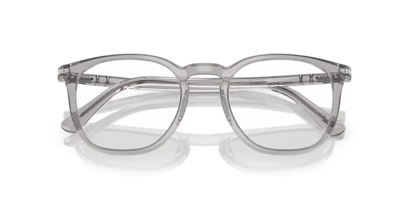 Unisex PO3318V 309 Montature da vista Acetato Grigio Trasparente Pantos Normale miniatura 2