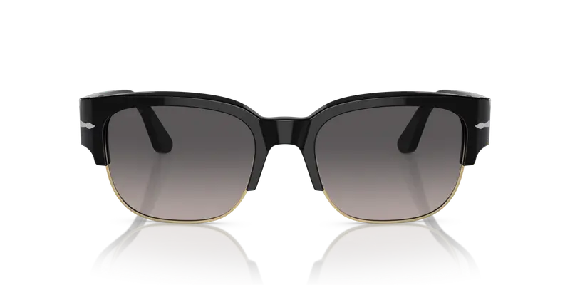 Persol Unisex PO3319S TOM 95/M3 Occhiali da sole Acetato Nero Grigio Pillow Polarizzata Sfumato miniatura 2