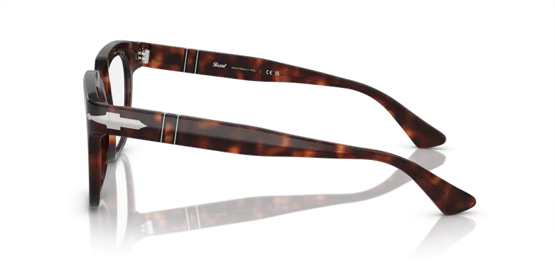 Persol Unisex PO3325V 24 Montature da vista Acetato Tartaruga Trasparente Pillow Normale miniatura 3