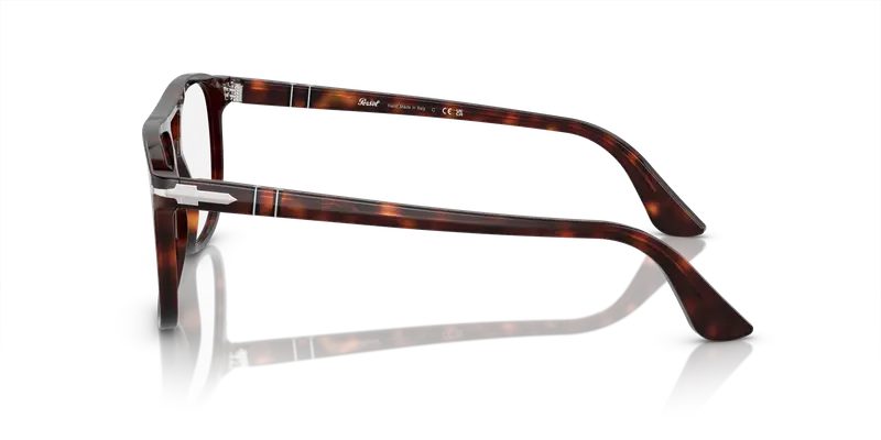 Persol Unisex PO3329V GRETA 24 Montature da vista Acetato Tartaruga Trasparente Pilot Normale miniatura 3