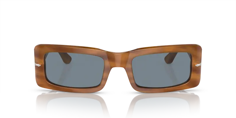 Persol Unisex PO3332S FRANCIS 960/56 Occhiali da sole Acetato Tartaruga Blu Squadrata Normale Antiriflesso miniatura 2