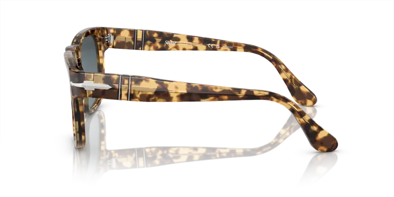 Persol Unisex PO3333S ELIO 1056S3 Occhiali da sole Acetato Marrone Blu Squadrata Polarizzata Sfumato miniatura 3