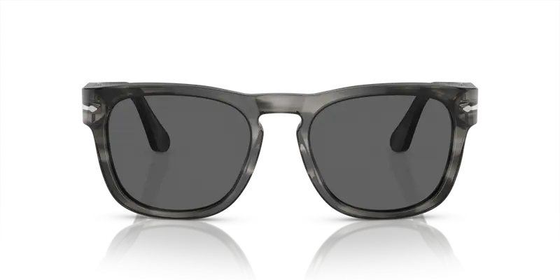 Persol Unisex PO3333S ELIO 1192B1 Occhiali da sole Acetato Grigio Grigio Squadrata Normale miniatura 2