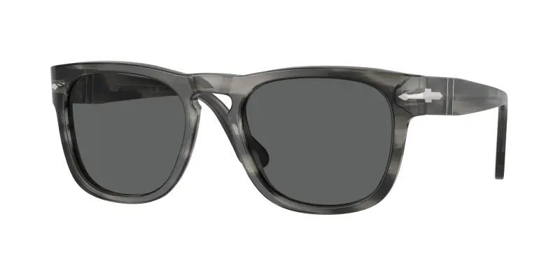 Unisex PO3333S ELIO 1192B1 Occhiali da sole Acetato Grigio Grigio Squadrata Normale