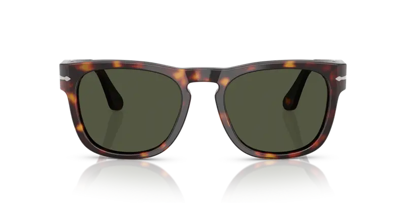 Persol Unisex PO3333S ELIO 24/31 Occhiali da sole Acetato Tartaruga Verde Squadrata Normale miniatura 2