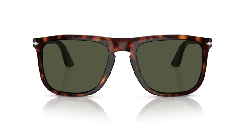 Persol Unisex PO3336S 24/31 Occhiali da sole Acetato Tartaruga Verde Pilot Normale miniatura 2