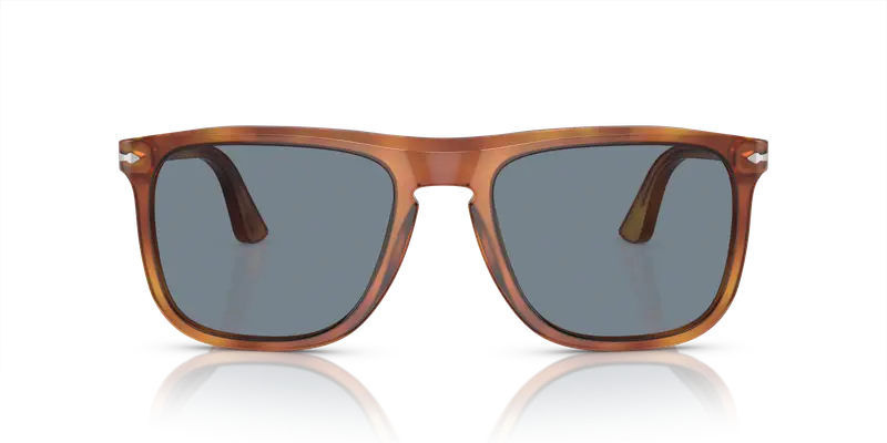 Persol Unisex PO3336S 96/56 Occhiali da sole Acetato Marrone Blu Pilot Normale Antiriflesso miniatura 2