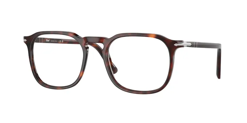 Persol Unisex PO3337V  24 Montature da vista Acetato Tartaruga Trasparente Pantos Normale