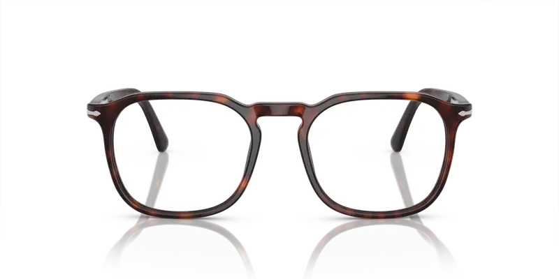Persol Unisex PO3337V 24 Montature da vista Acetato Tartaruga Trasparente Pantos Normale miniatura 2