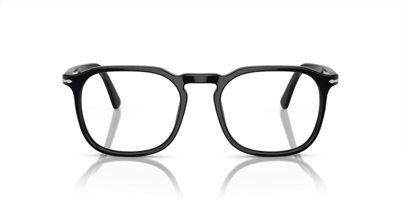 Persol Unisex PO3337V 95 Montature da vista Acetato Nero Trasparente Pantos Normale miniatura 2