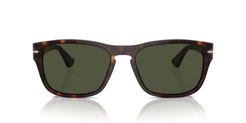 Persol Unisex PO3341S 24/31 Occhiali da sole Acetato Tartaruga Verde Pillow Normale miniatura 2