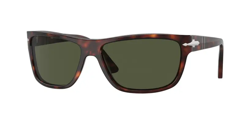 Persol Unisex PO3342S  24/31 Occhiali da sole Acetato Tartaruga Verde Squadrata Normale