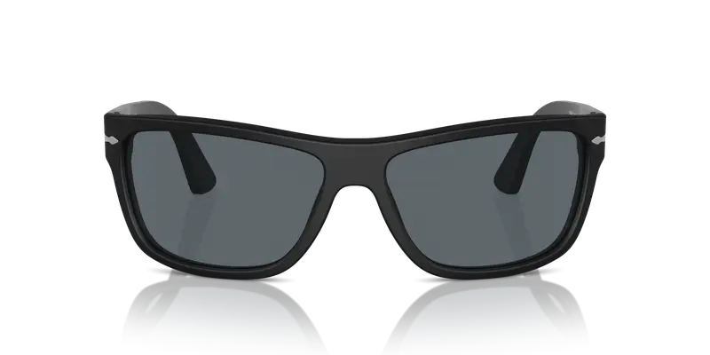 Persol Unisex PO3342S 900/R5 Occhiali da sole Acetato Nero Blu Squadrata Normale Antiriflesso miniatura 2