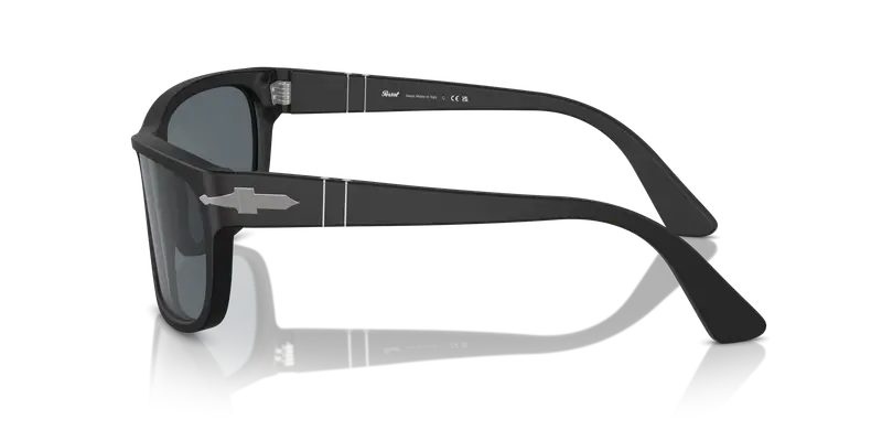 Persol Unisex PO3342S 900/R5 Occhiali da sole Acetato Nero Blu Squadrata Normale Antiriflesso miniatura 3