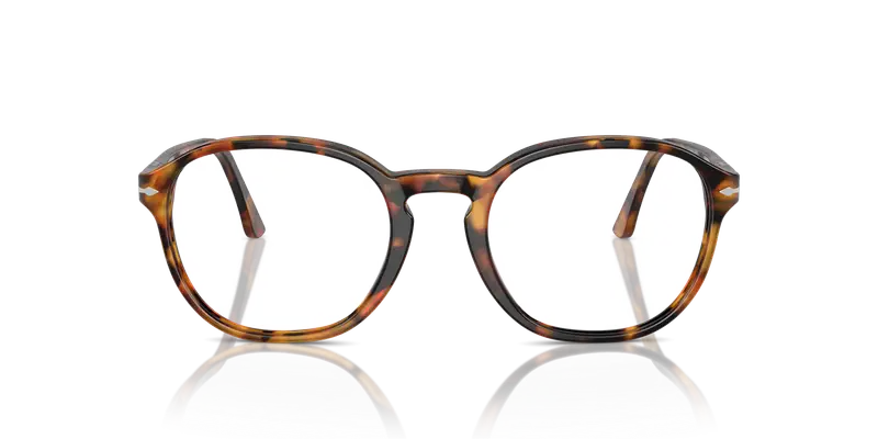 Persol Unisex PO3343V 1052 Montature da vista Acetato Tartaruga Trasparente Pantos Normale miniatura 2