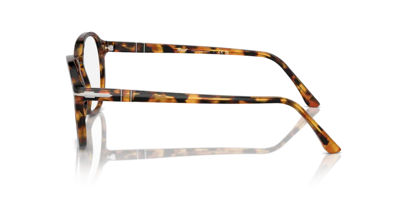 Persol Unisex PO3343V 1052 Montature da vista Acetato Tartaruga Trasparente Pantos Normale miniatura 3