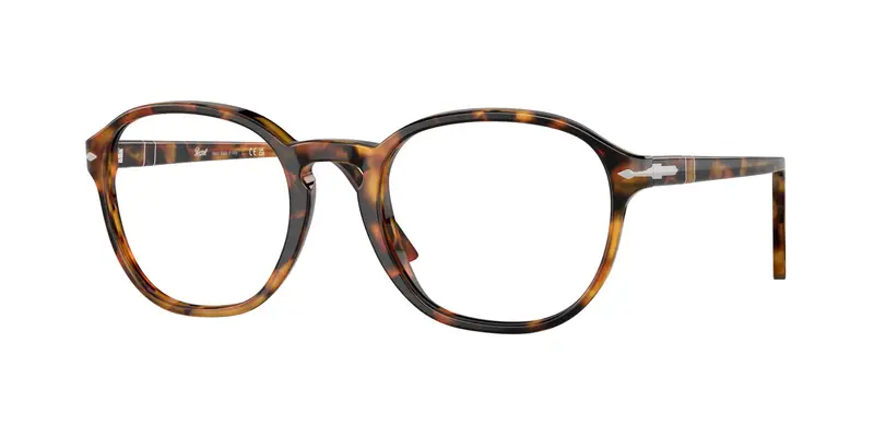 Unisex PO3343V 1052 Montature da vista Acetato Tartaruga Trasparente Pantos Normale