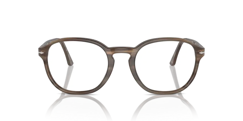 Persol Unisex PO3343V 1208 Montature da vista Acetato Tartaruga Trasparente Pantos Normale miniatura 2
