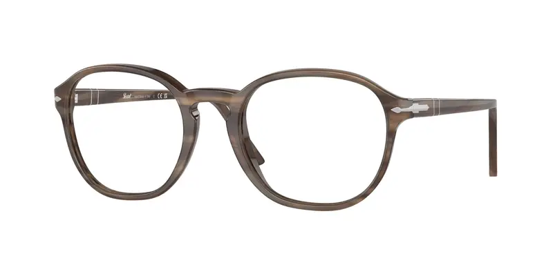 Unisex PO3343V 1208 Montature da vista Acetato Tartaruga Trasparente Pantos Normale
