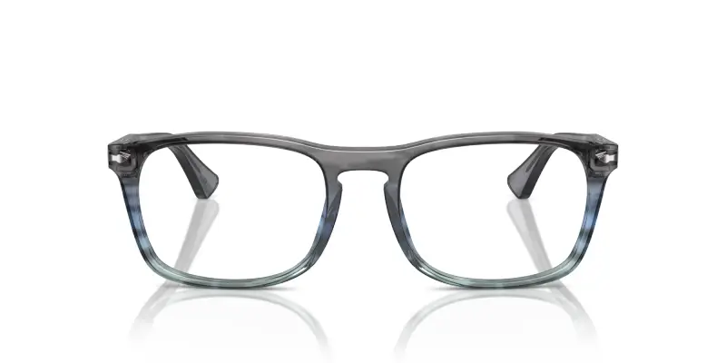 Unisex PO3344V 1205 Montature da vista Acetato Grigio Trasparente Pillow Normale miniatura 3